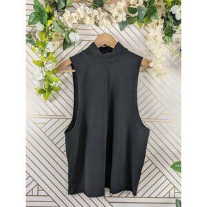 Alo Yoga Black Move Tank Sleeveless Mock Neck Size Small